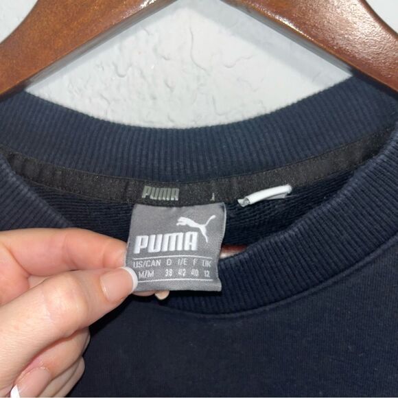 Women's Puma Black Crewneck Sweatshirt - Picture 7 of 7